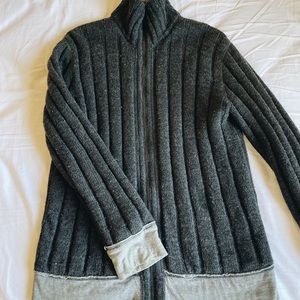 Men’s Dolce Gabbana Wool Sweater with Zipper